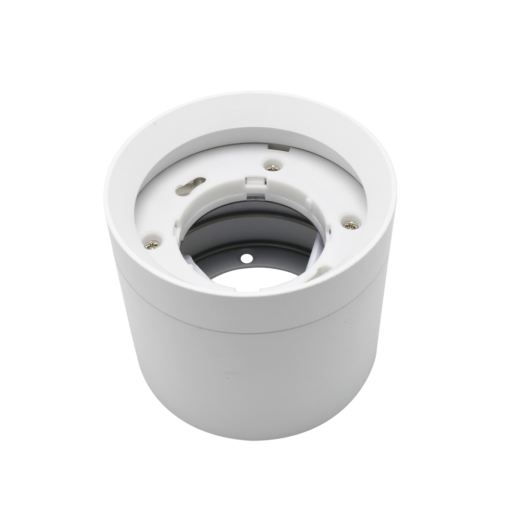 High Quality White Black Pure Aluminium Anti Glare Cylinder Downlight Fixture Gx53 Surface Mounted Downlight