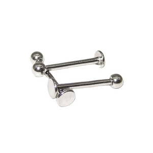 316 Surgical Stainless Steel 16 gauge  Externally threaded labrets lip body piercing jewelry