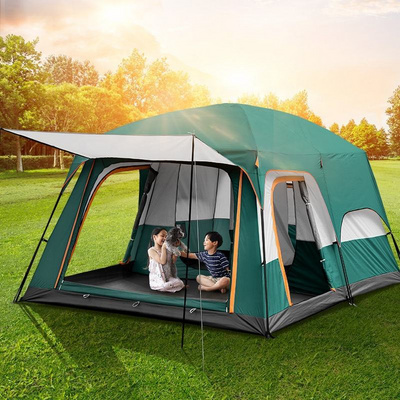 Gofun Two Room Extra Large Outdoor Camping Tents, Cheap 4/6 Persons Waterproof Outdoor Family Luxury Big Camping Tent