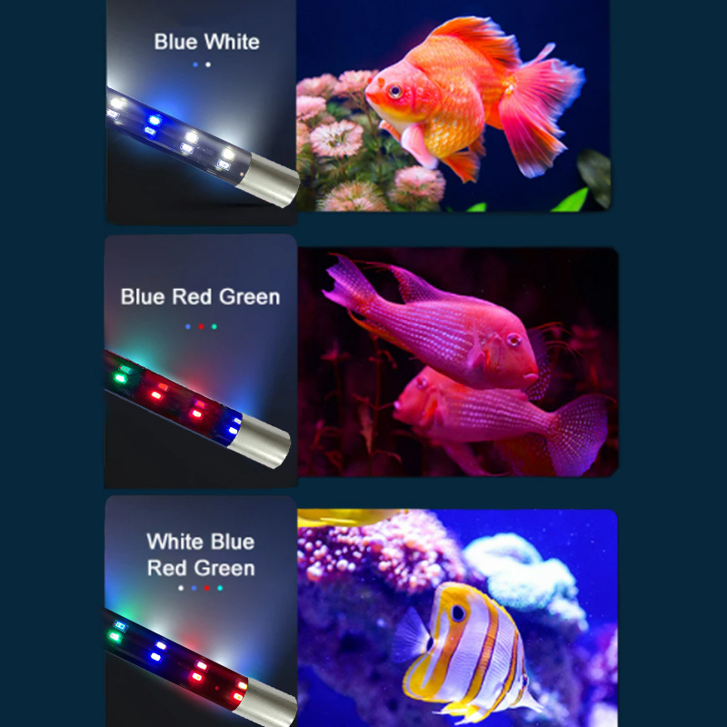 Zaohetian AC110-220v IP67 Red Dragon aquarium lamp Led aquarium light WRGB UV fish tank lights