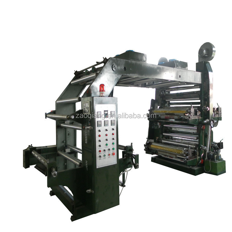 YTB-41000 High Speed PVC UV Stack PE Label Paper and Plastic Film Bag 2 6 8 4 Colour Flexographic Printing machine