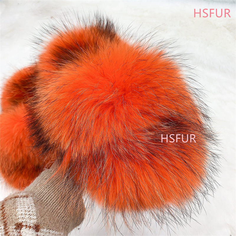 luxury style women fur flat slides fashion fur slippers for women flat