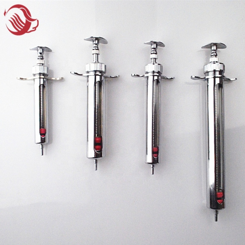 Hig quality glass injection syringe Veterinary syringe for pig