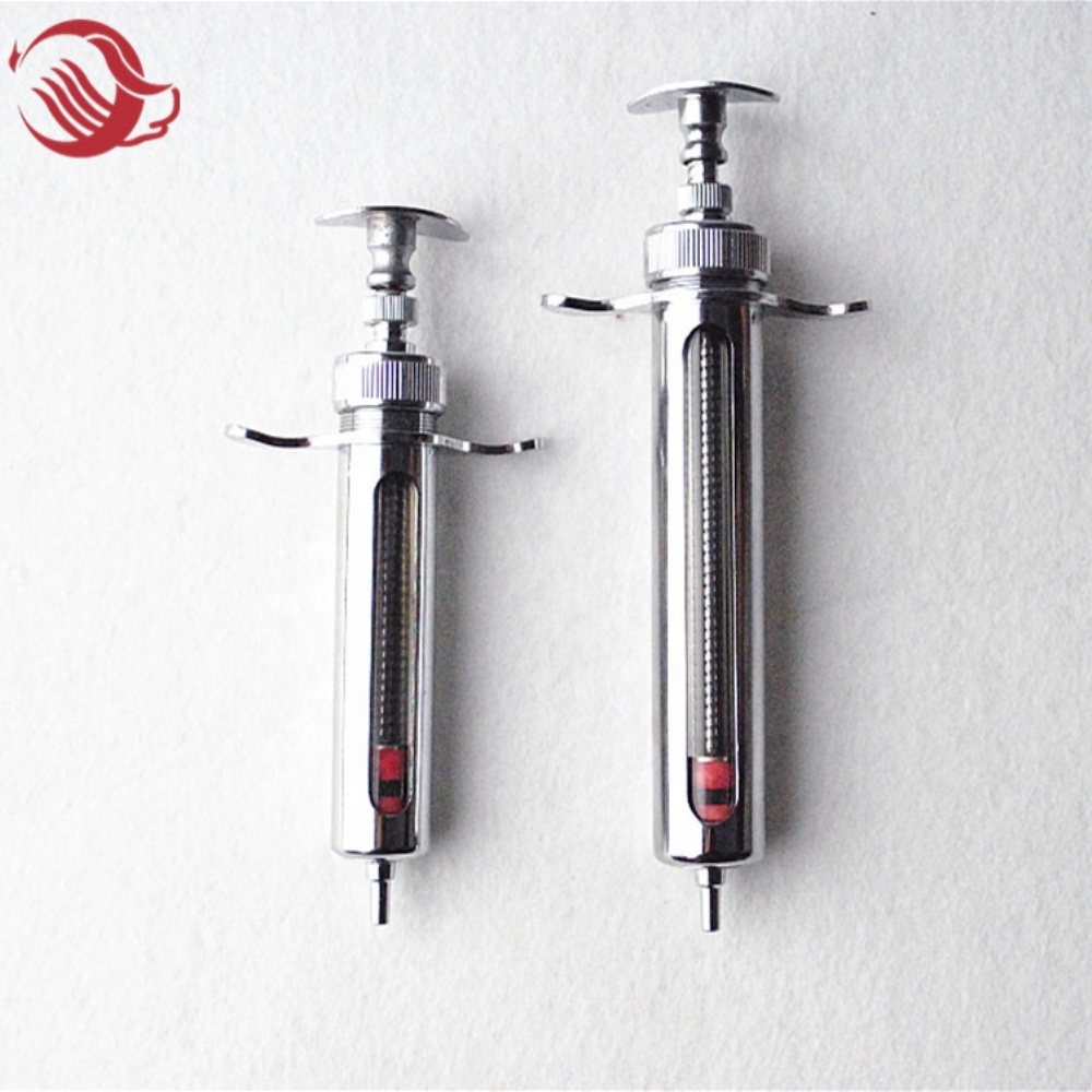 Hig quality glass injection syringe Veterinary syringe for pig