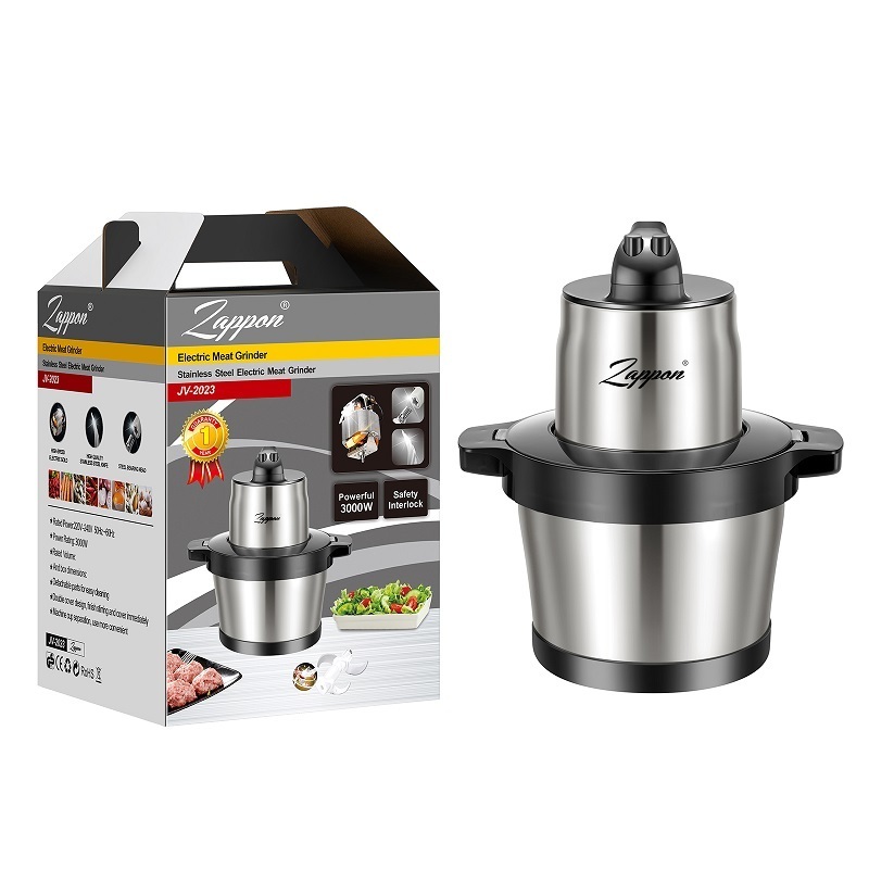 Hot Sale Home High-Capacity 8L Appliance Meat Grinder Food Chopper 5 Sharp Blades Shredder Meat Grinder