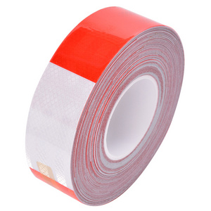 Strong Adhesive Red White Wholesale Price DOT C2 Reflective Tape High Conspicuity Tapes For Truck Safety