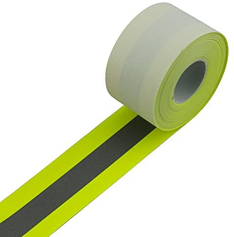 100% cotton flame resistance reflective tape fluorescent fire retardant reflective fabric tape for safety vest