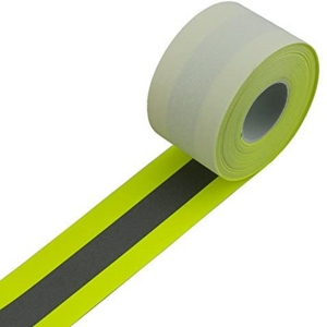 100% cotton flame resistance reflective tape fluorescent fire retardant reflective fabric tape for safety vest