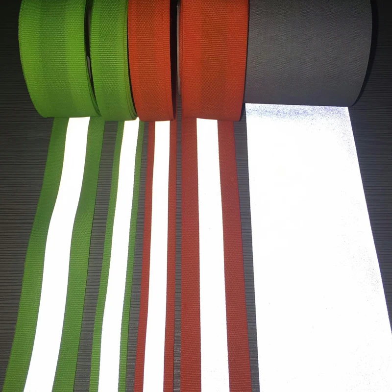 5cm High Visibility reflective webbing strips for clothing safety