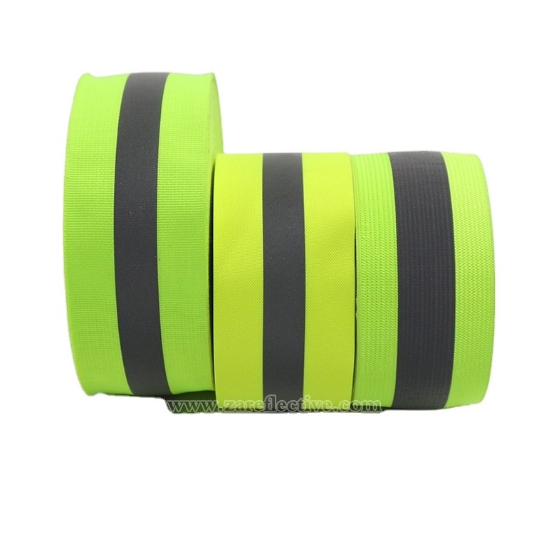 5cm High Visibility reflective webbing strips for clothing safety