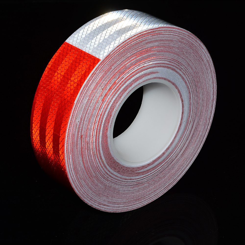 Strong Adhesive Red White Wholesale Price DOT C2 Reflective Tape High Conspicuity Tapes For Truck Safety