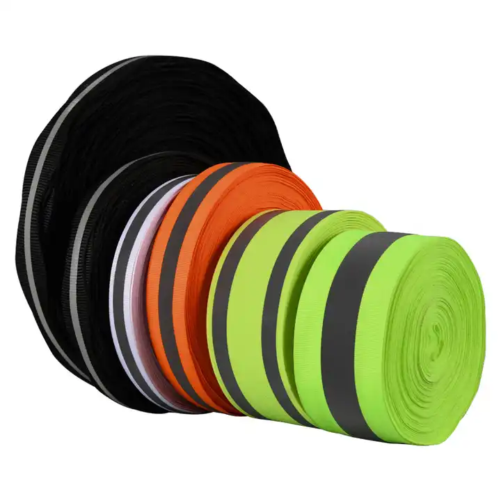 5cm High Visibility reflective webbing strips for clothing safety