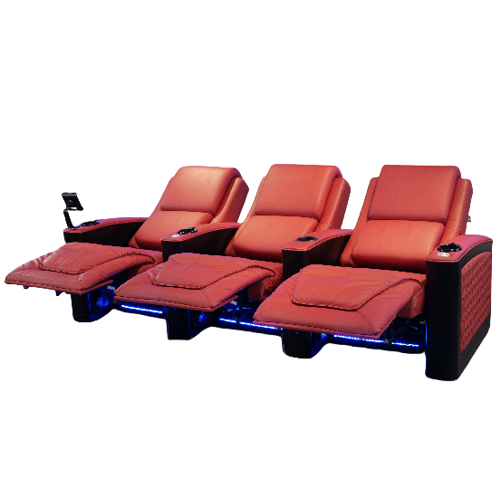 Red movie chair Theatre seat Cinema sofa cover Theatre seat Electric theatre recliner Massage living room sofa