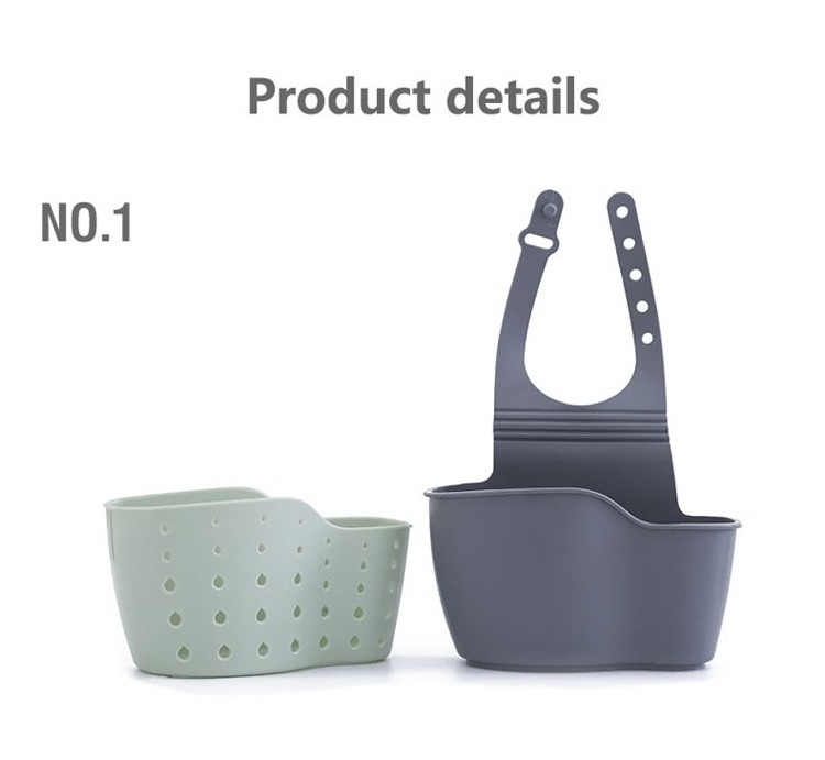 Sink Shelf Portable Faucet Organizer Shelf Plastic Hanging Storage Basket Sponge Soap Debris Rack Kitchen Sink Drain Rack