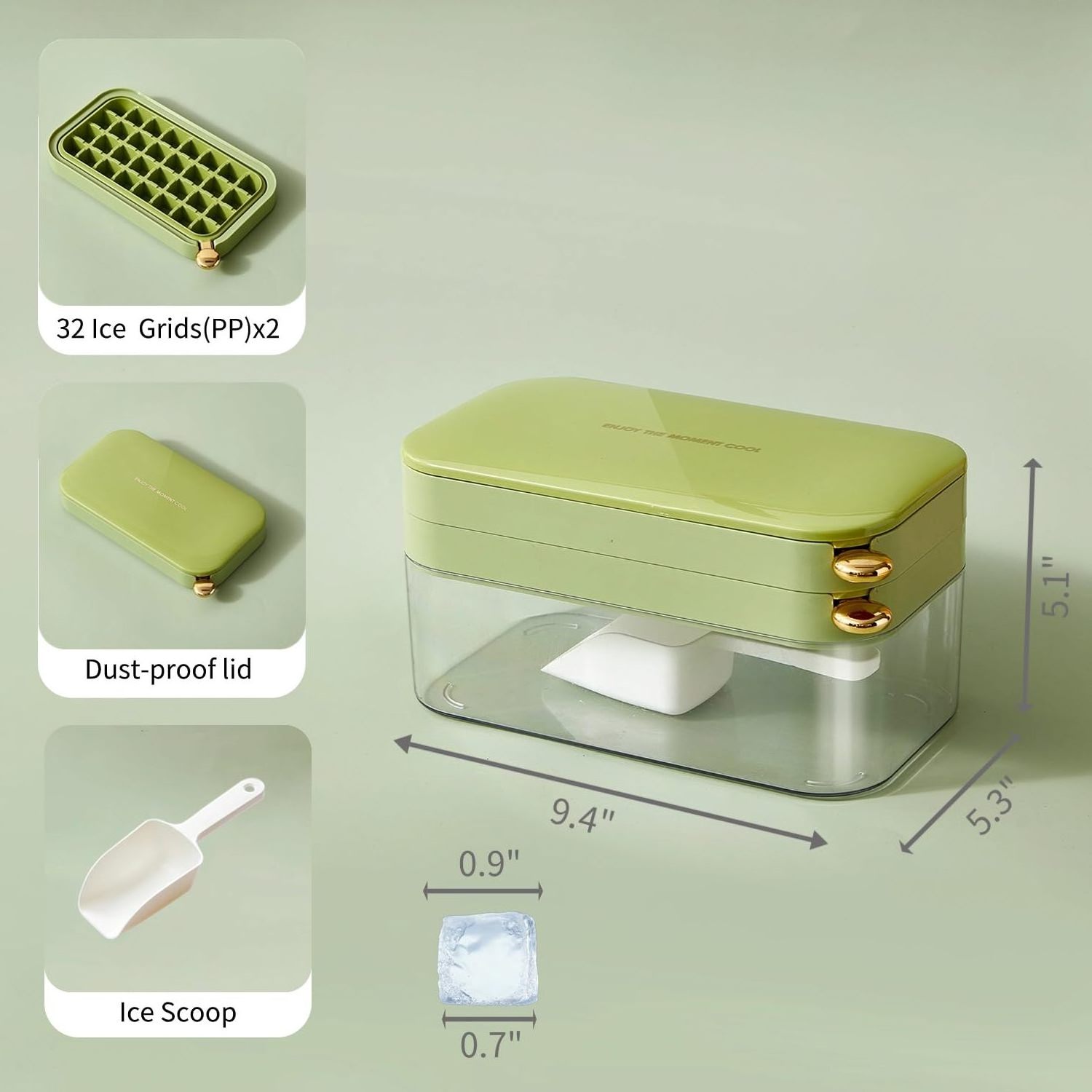 New design Customizable Stackable Reusable Freezer Ice Cube Trays