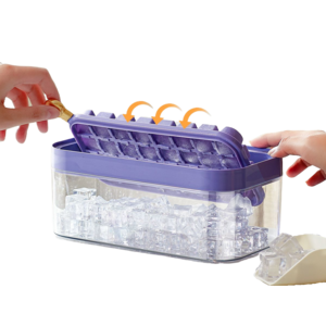 NEW fridge freezing multilayer Stackable 32 grids flip out ice cube molds trays for drinks