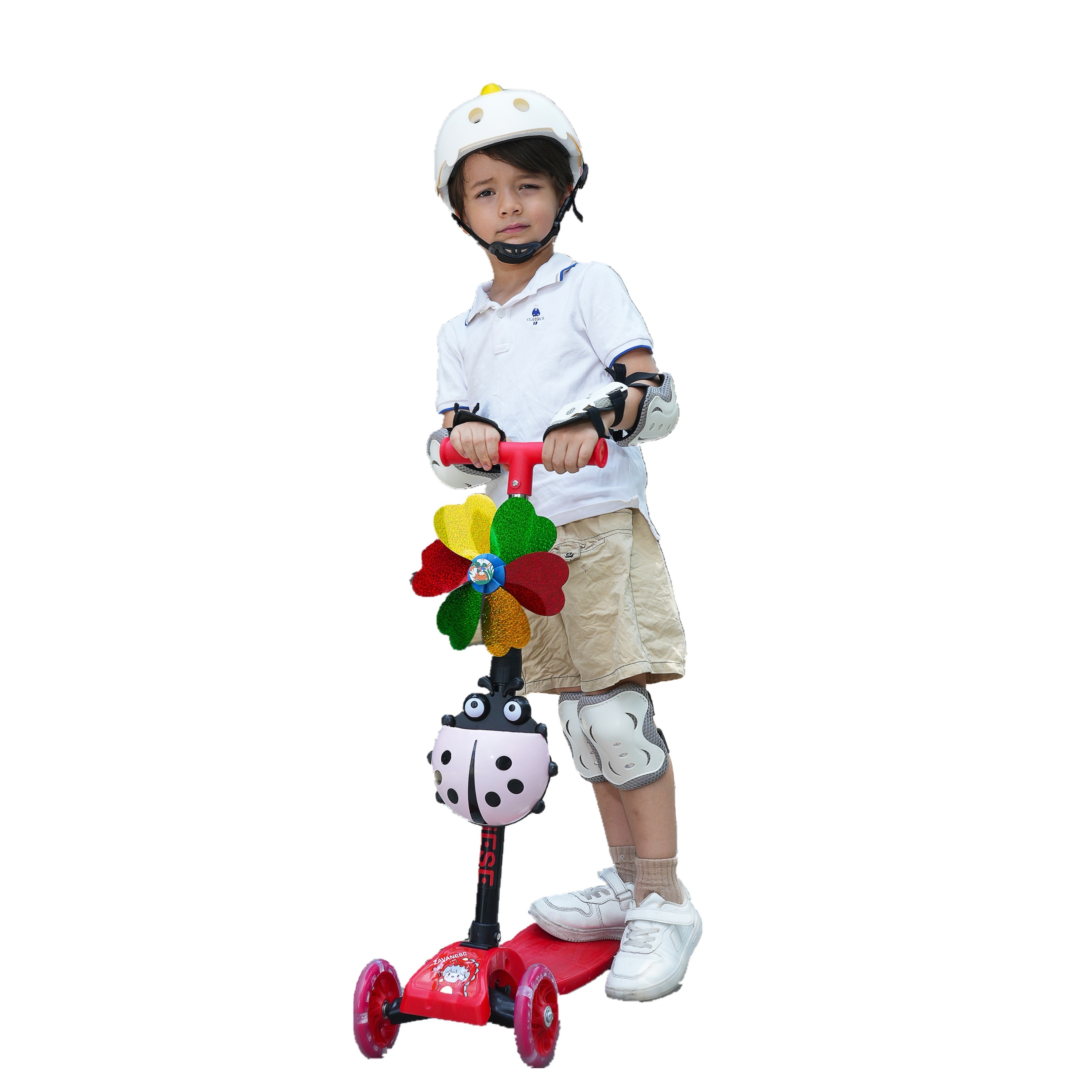 ZAVANESE Children's Scooter Frog Bike Scooter Kids' Bike Colorful Plastic Windmill Balance Bike Children's scooter