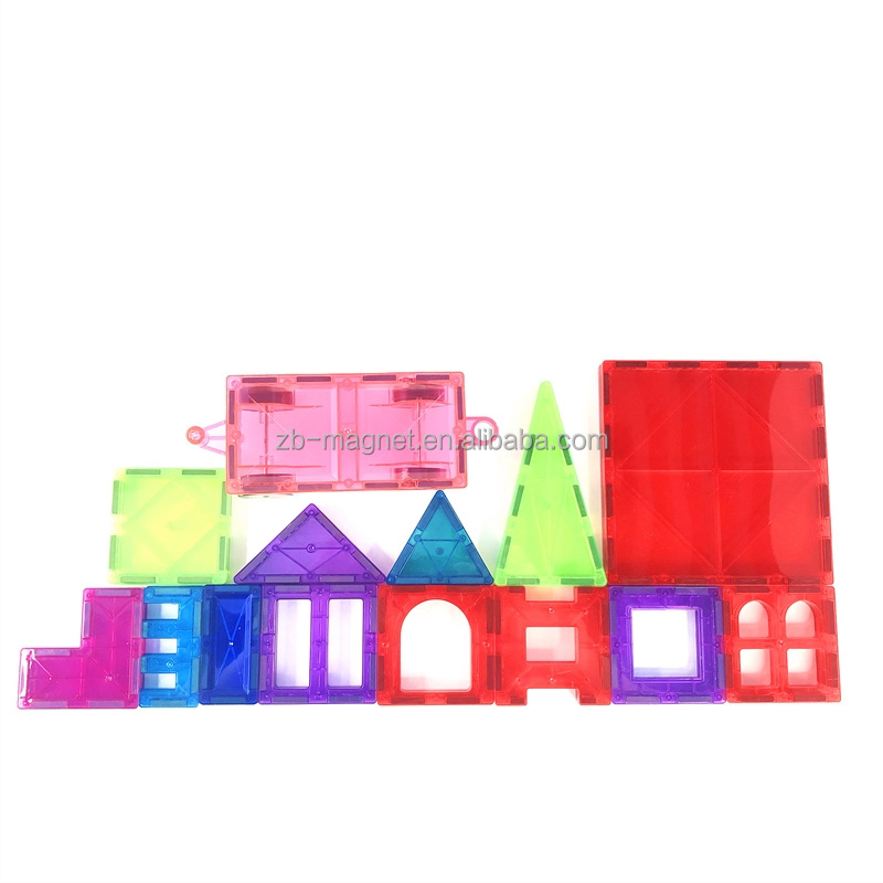 Alibaba Certified Factory Wholesale Strong ABS  Eco-friendly Magnet Sticks Toys Building Blocks Magnetic Tiles For kids