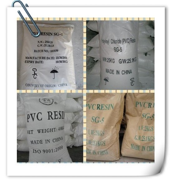 polyvinyl chloride resin pvc resin sg5 white powder