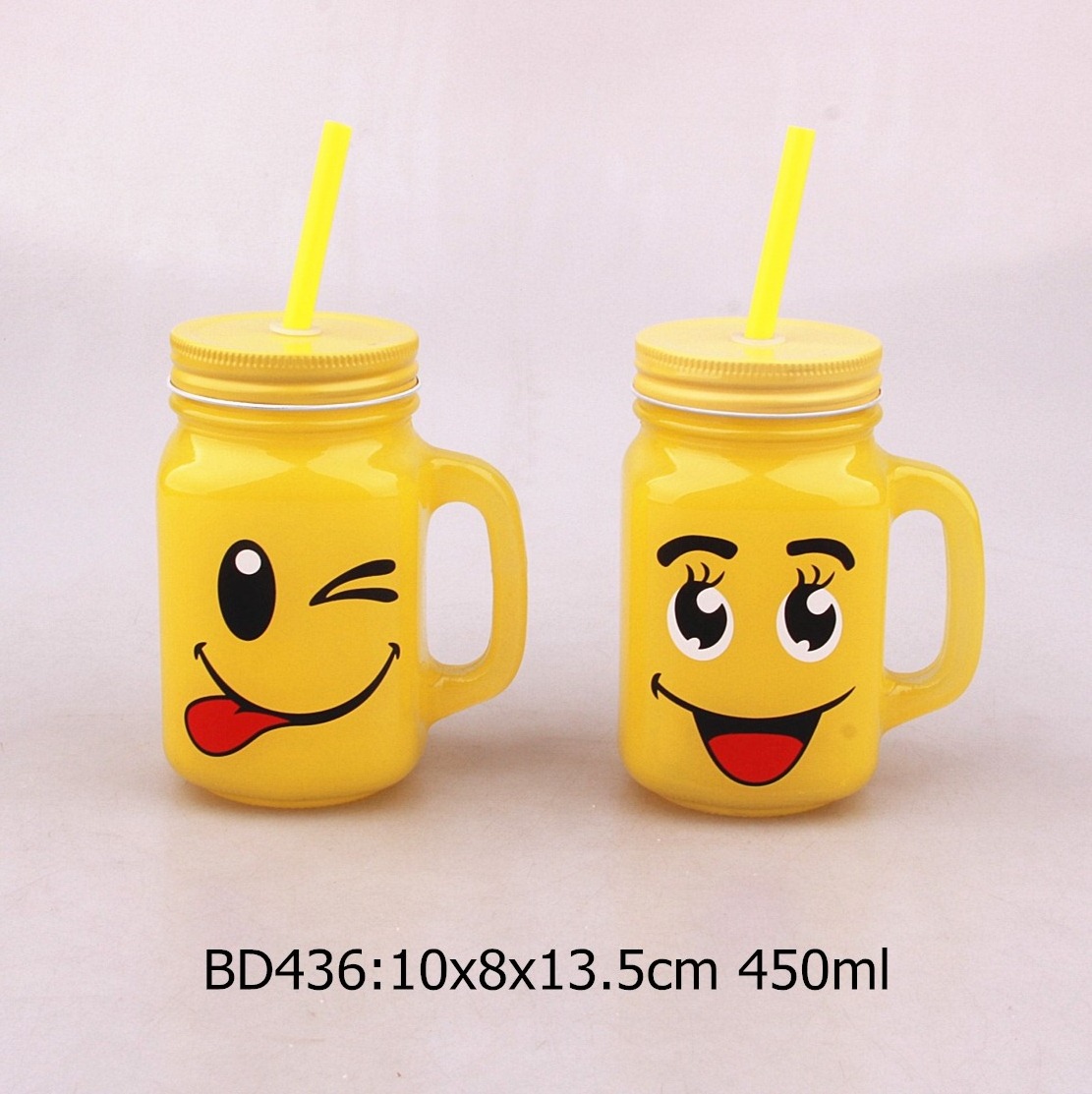 Top seller Cost price factory supply 550ml glass mason jar with tin lid and color spray for beverage