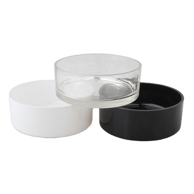 wholesale empty white black large glass candle holders and candle jars for making candles