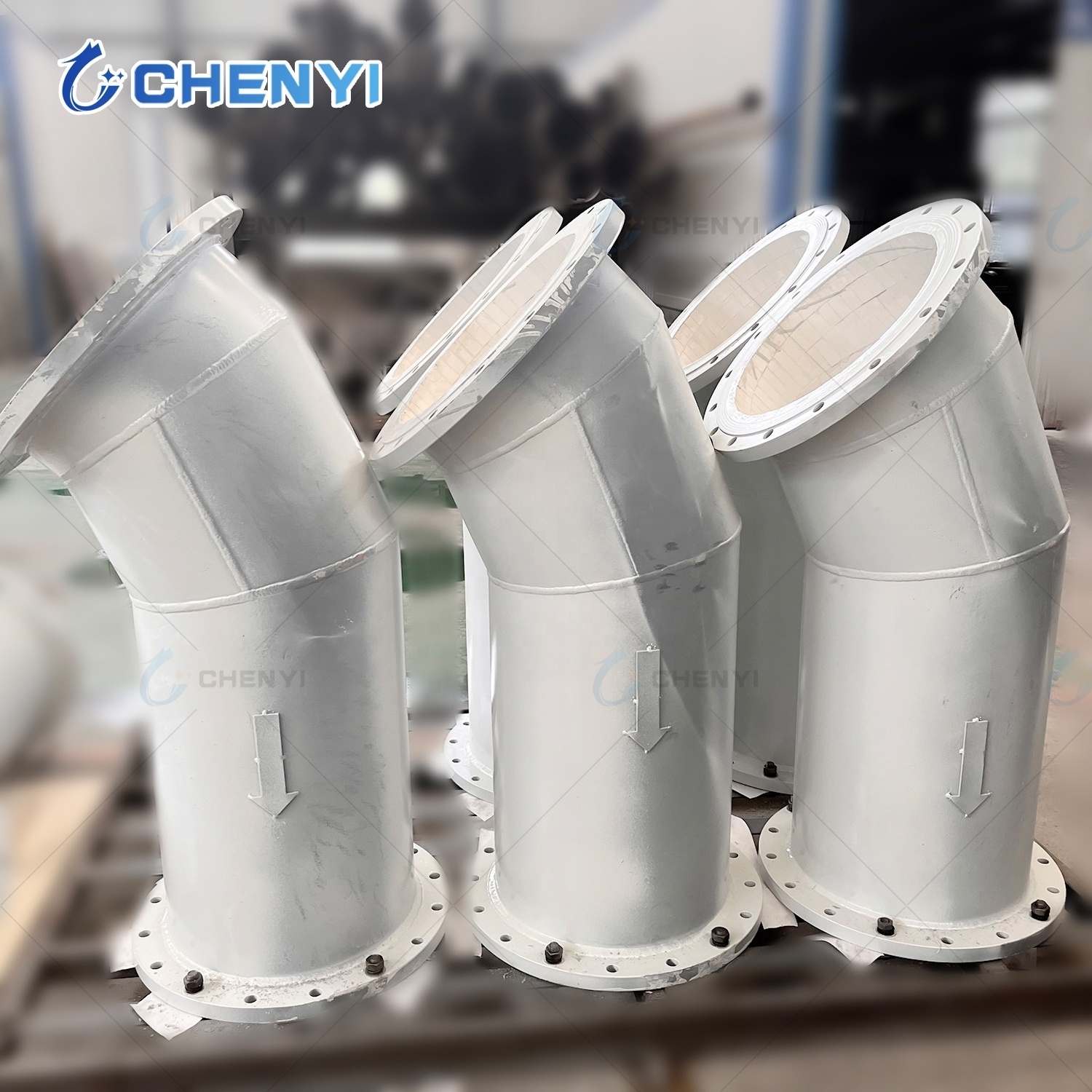 Wear&corrosion Protection 92% 95% Alumina Cast Basalt or Silicon Carbide Sisic Rbsc Ceramic Lined Pipe for Industrial Using