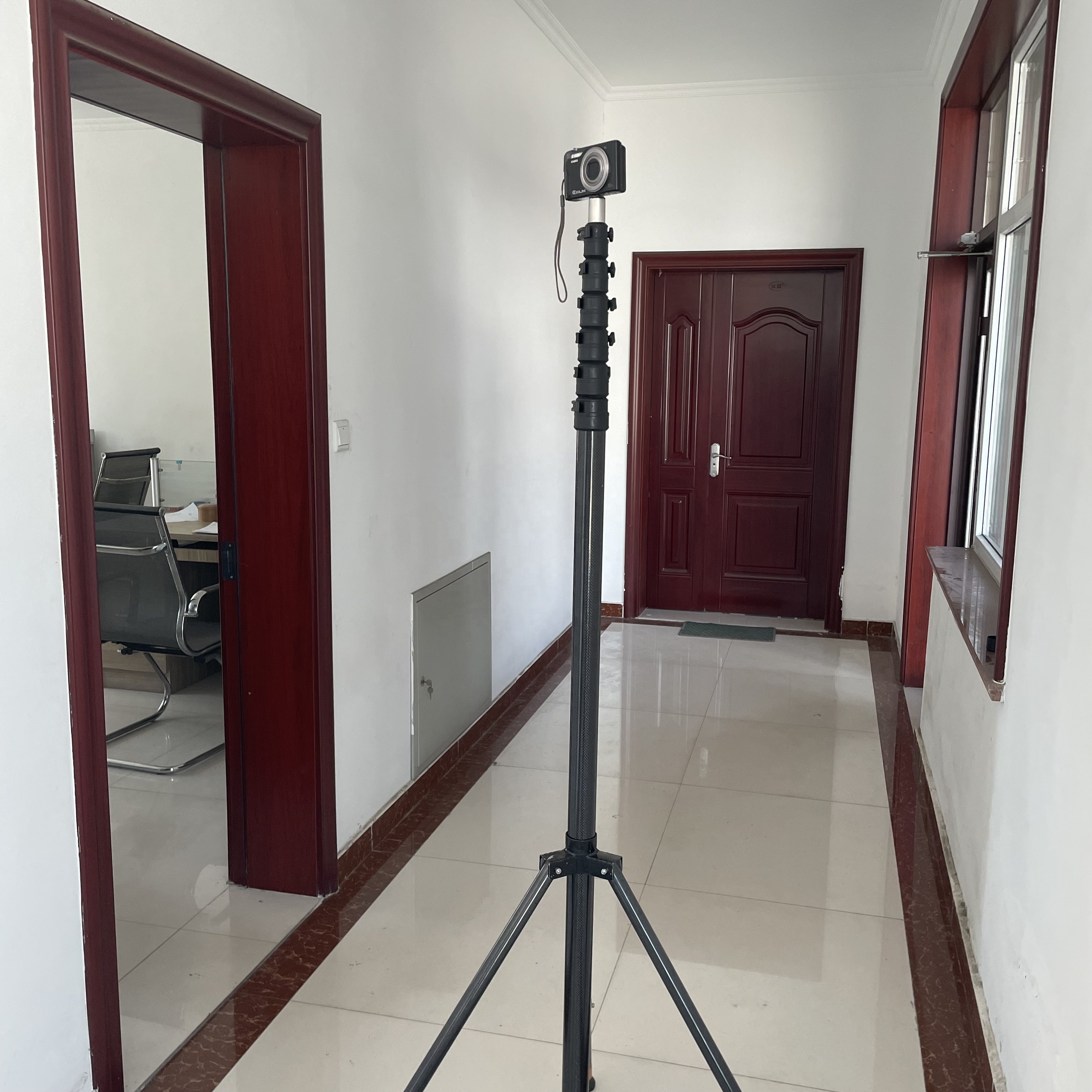 Carbon fiber 3K tripod telescopic mast camera pole OEM