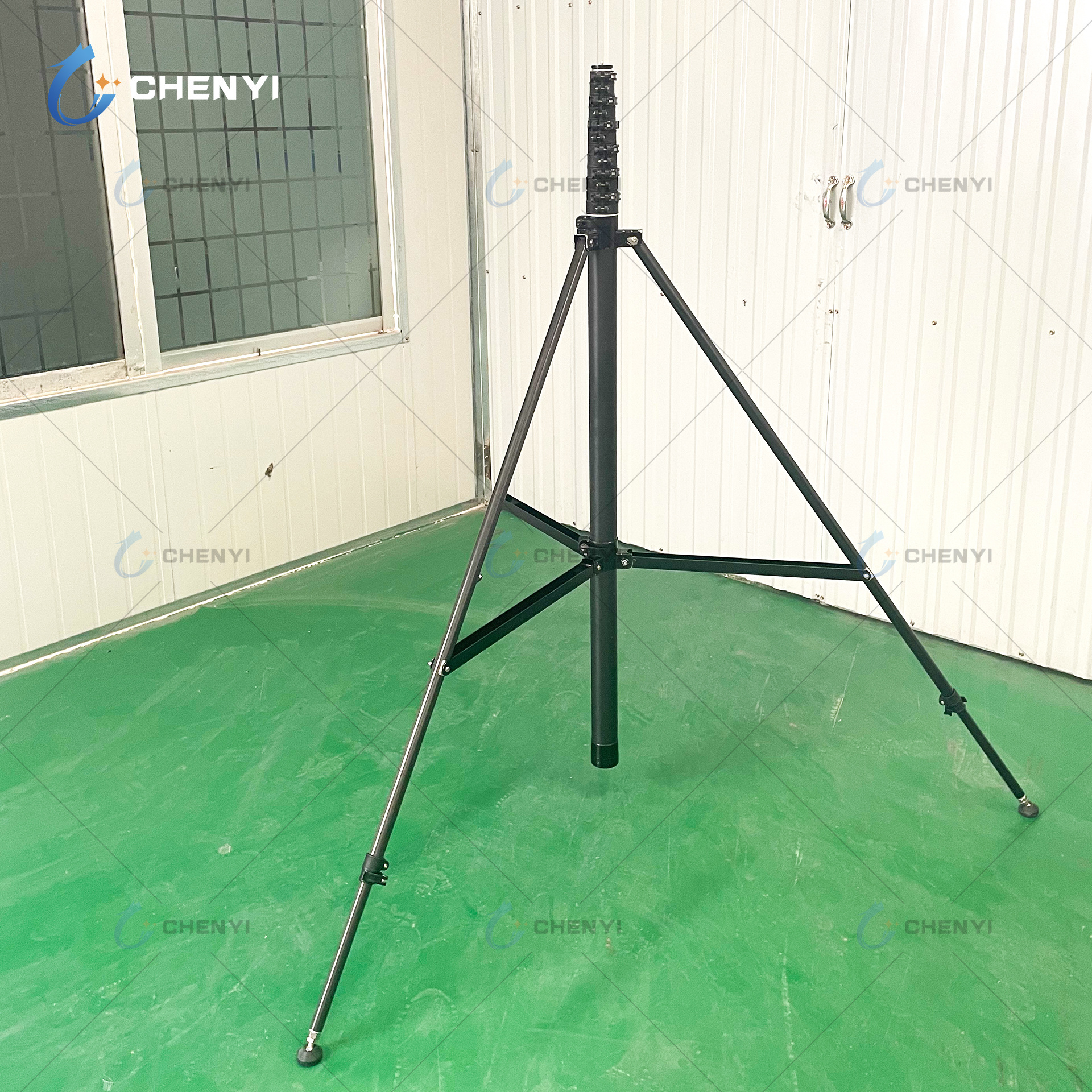 6m 8m 10m pole camera tripod stand carbon fiber telescopic tripod for monitoring sport light with 1/4 mounting