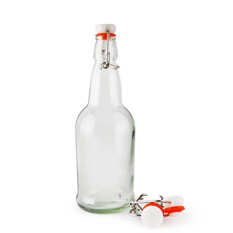 Sale 500ml Fancy Wine Glass Material Ceramic Swing Top Beer Bottles