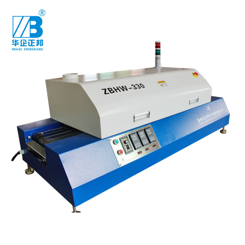 Zhengbang Small Three Zones Reflow Oven ZBHW-330 smt reflow soldering machine with Infrared Radiation Heating