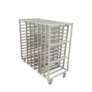 Most Popular ESD Stainless Steel Recycle Trolley , ESD Turnover Cart ZB1000J