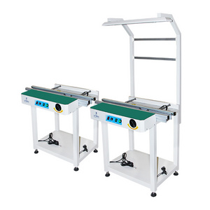 Factory wholesale ZBJBT350/DJ SMT Inspection Conveyor Belt Machine pcb board conveyor With Light