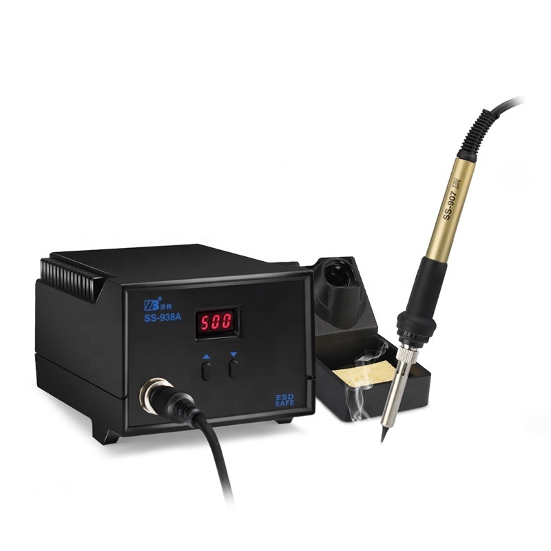 high quality soldering iron station and heat gun 2 in 1 soldering station electric soldering iron handle solder station