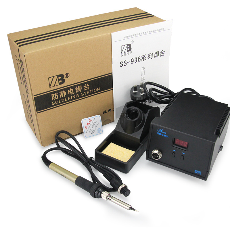 high quality soldering iron station and heat gun 2 in 1 soldering station electric soldering iron handle solder station