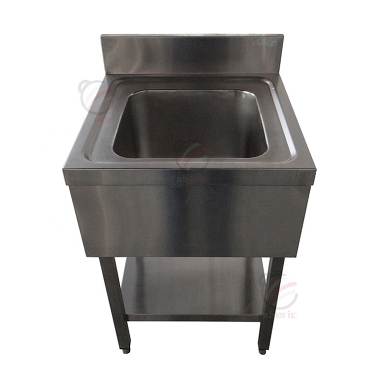 Commercial Hotel Restaurant 201 304 Single Bowl Stainless Steel Handmade Kitchen Sink