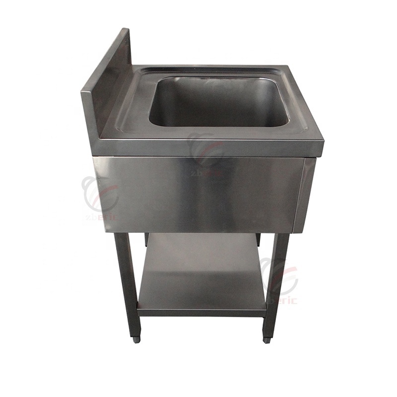 Commercial Hotel Restaurant 201 304 Single Bowl Stainless Steel Handmade Kitchen Sink