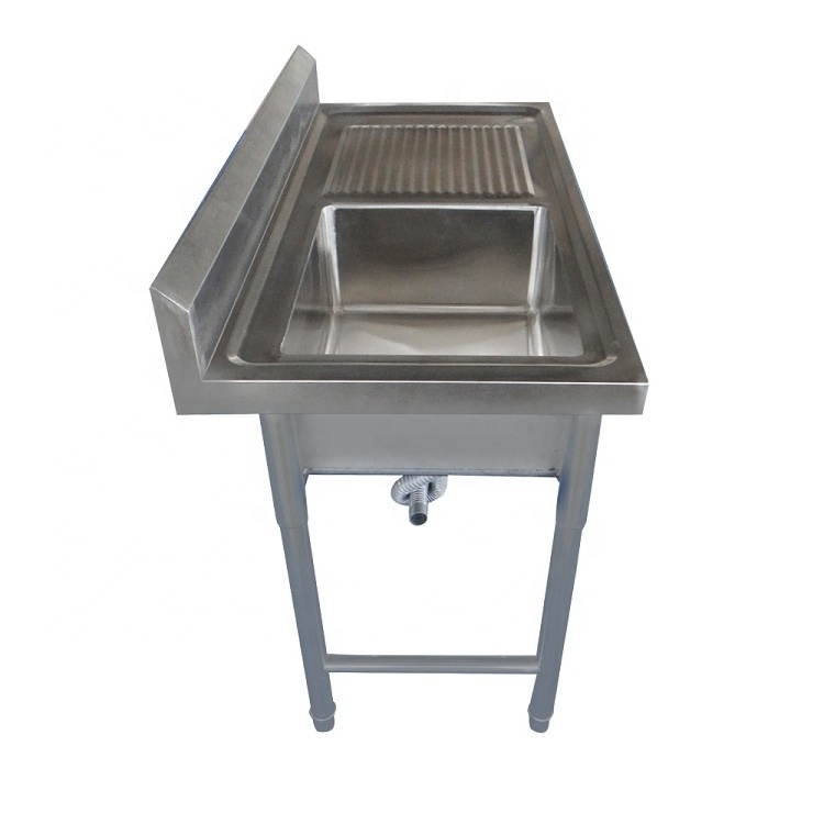 Standard Sizes Custom Made Cheap 201 stainless steel kitchen utility sink table