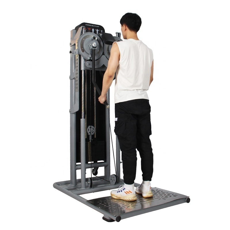 Commercial Gym Fitness Equipment Multi Functional Shoulder Chest Exercise Pin Loaded Lateral Raise Standing Multi Flight Machine