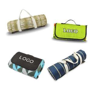 Good Price Custom Design Picknick Waterproof Picnic Blanket Portable Foldable Recycle Beach Mat For Outdoor Activities