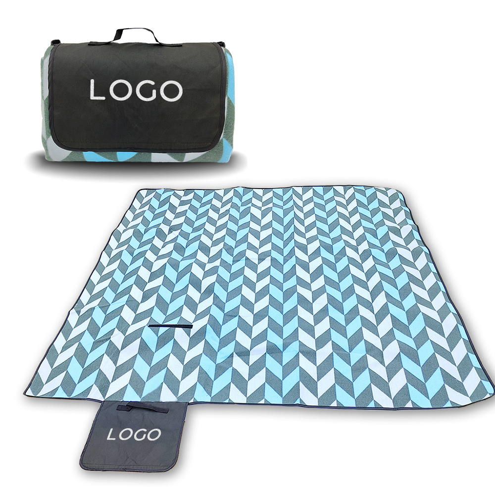 Good Price Custom Design Picknick Waterproof Picnic Blanket Portable Foldable Recycle Beach Mat For Outdoor Activities