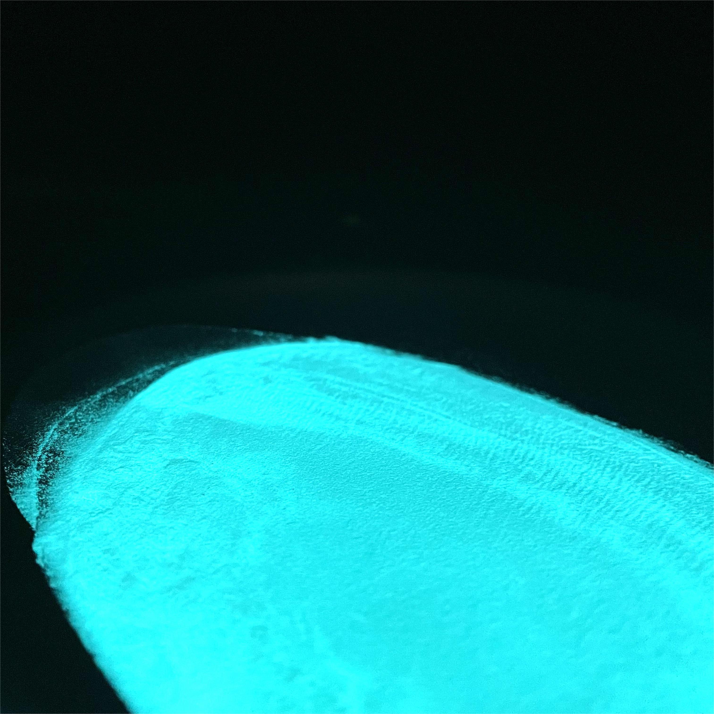 Acrylic Nailpigment Luminous Coat Color Glow Powder In The Dark Blue Green For Fabric