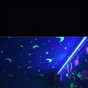 In Stock Uv Coating Blue Brightest Waterproof Glow In The Dark Acralic Paint For Decoration