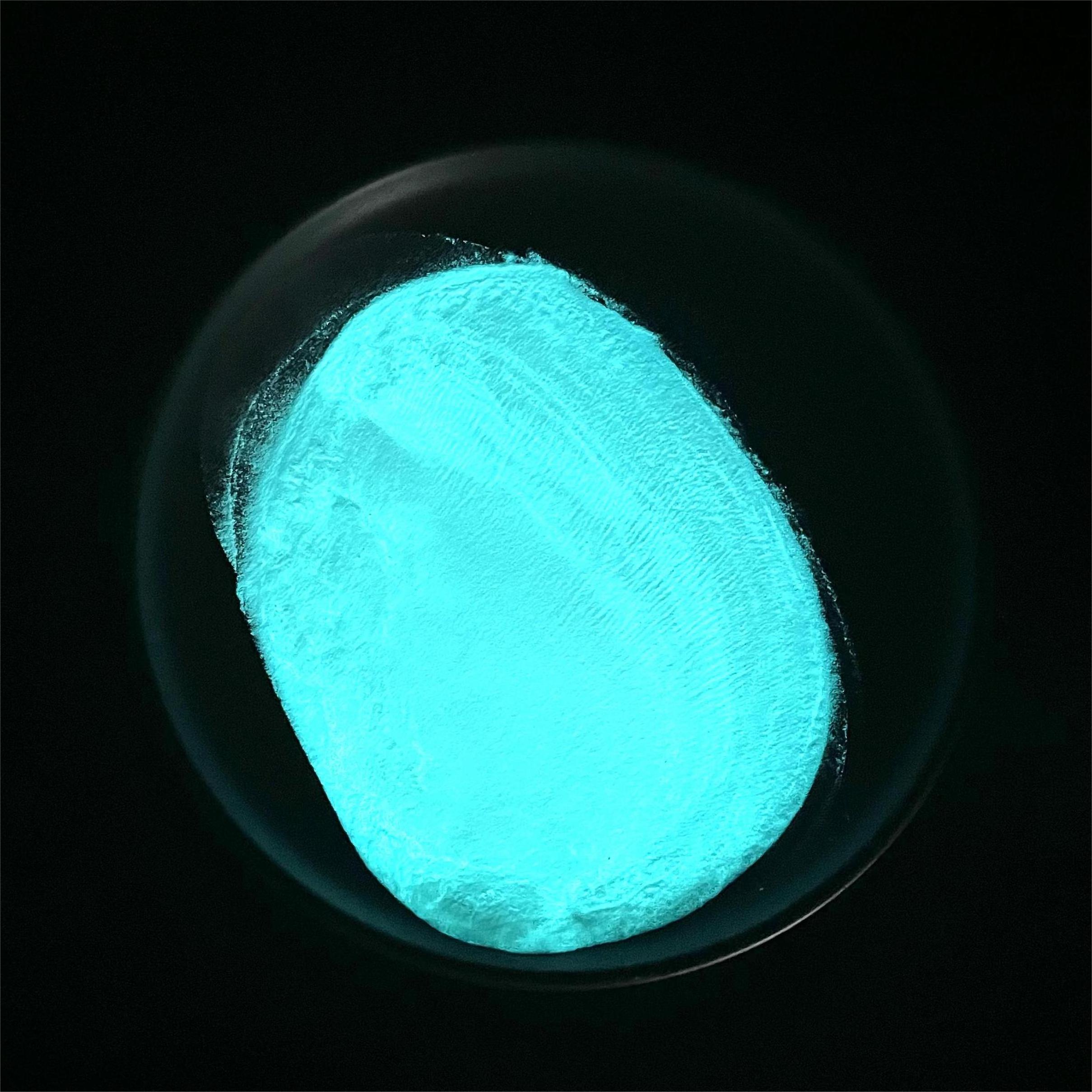 Acrylic Nailpigment Luminous Coat Color Glow Powder In The Dark Blue Green For Fabric