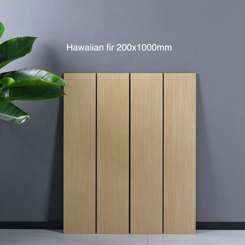 Modern Minimalist All-ceramic Wood Grain Tile 200x1000 Guest Dining Room Bedroom Non-slip Floor Tile  Wood Grain Tile