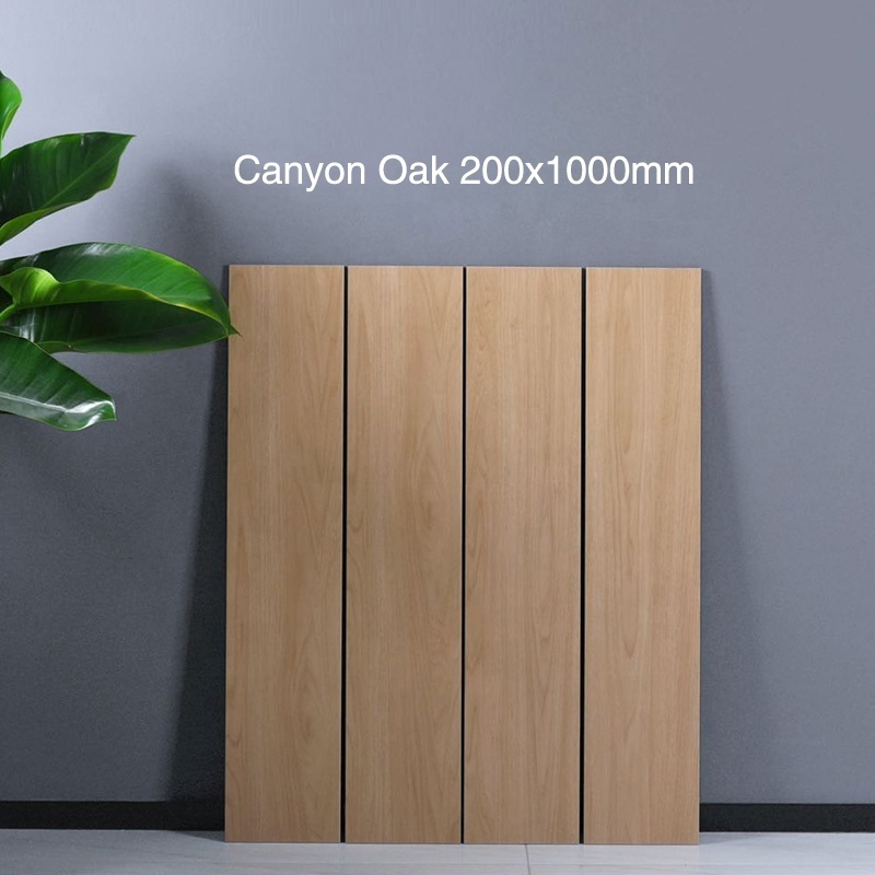 Modern Minimalist All-ceramic Wood Grain Tile 200x1000 Guest Dining Room Bedroom Non-slip Floor Tile  Wood Grain Tile