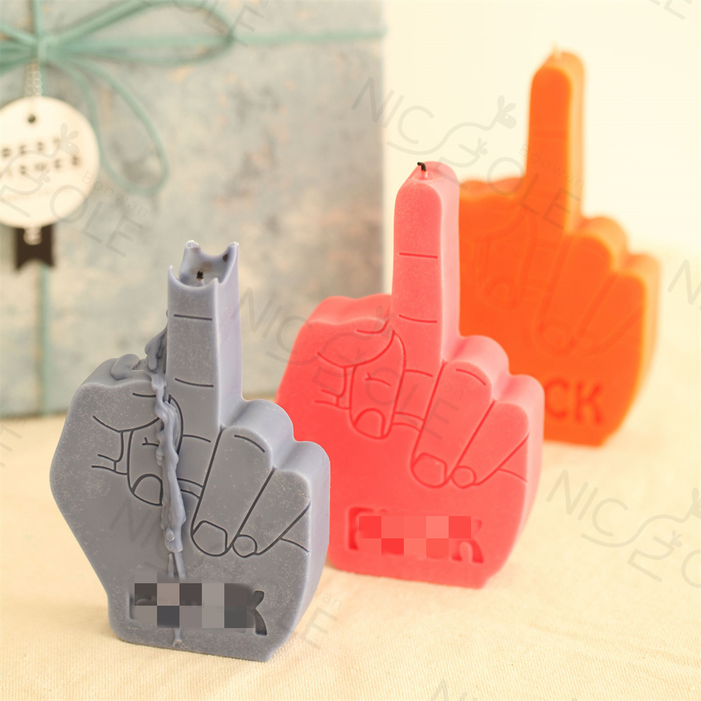 Nicole Home Decoration Wedding Birthday Finger Shape Candle Molds for Candle Making