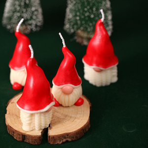 Nicole 3D Christmas Gnome Santa Claus Candle Making Mould Silicone Rubber Santa Mold