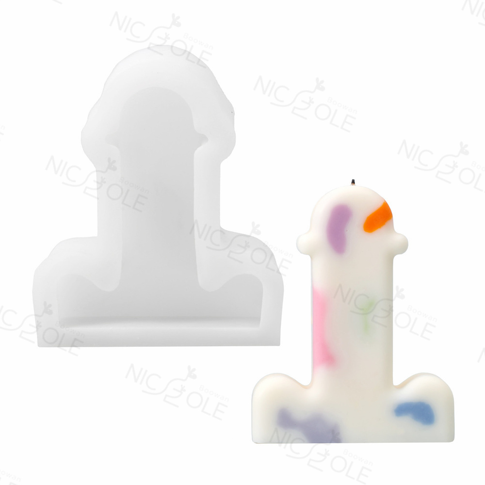 Nicole 13 cm Silicone 3D Beauty Penis for Fondant Cake Decorating Tools Chocolate Mold Soap Candle Molds