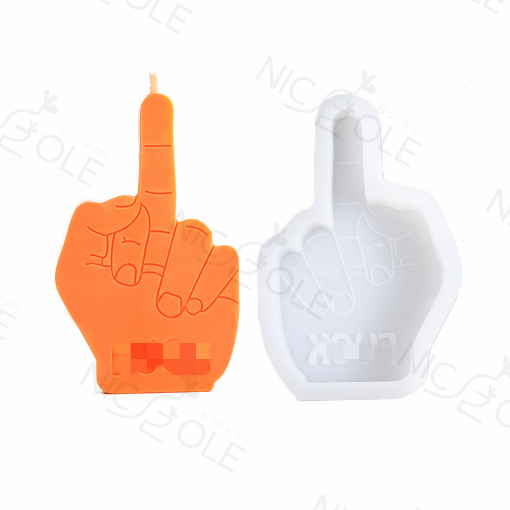 Nicole Home Decoration Wedding Birthday Finger Shape Candle Molds for Candle Making