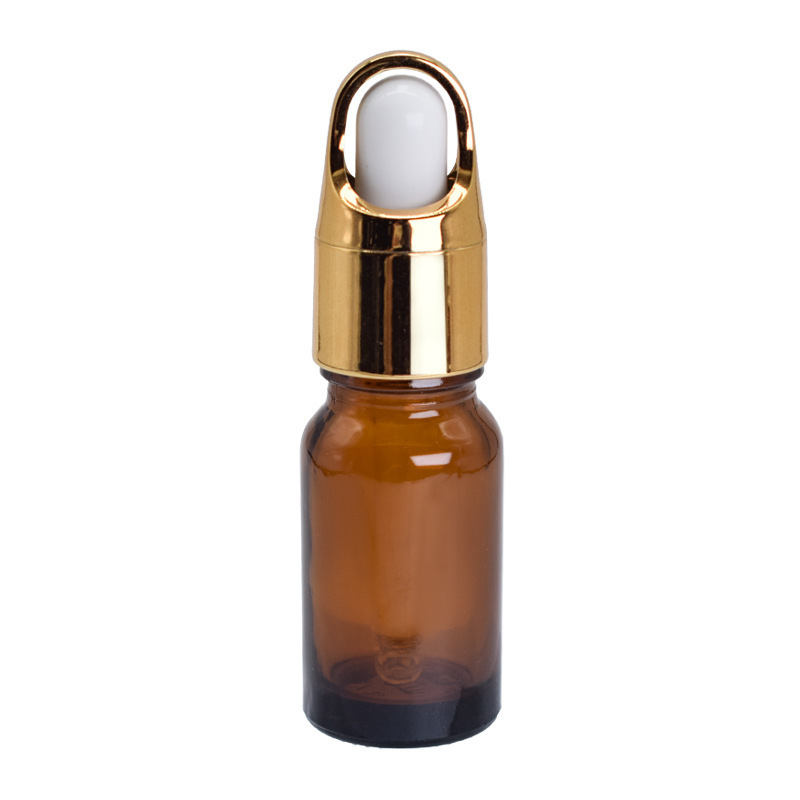 Amber essential oil  glass bottle